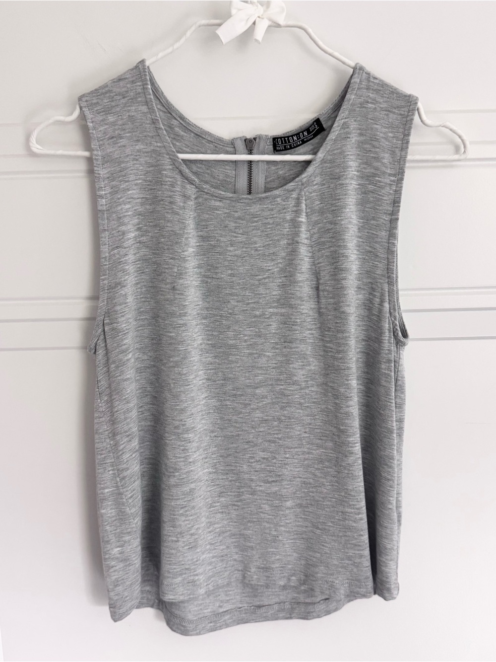 Cotton On Light Gray Sleeveless Tank Top, S
